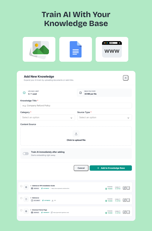 BotMerze – AI Chatbot SaaS for E-commerce with WooCommerce, Shopify & API Integration