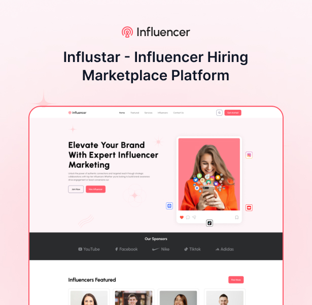 Influstar - Influencer Hiring Marketplace Platform
