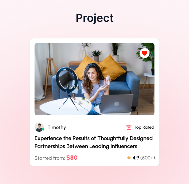 Influstar - Influencer Hiring Marketplace Platform